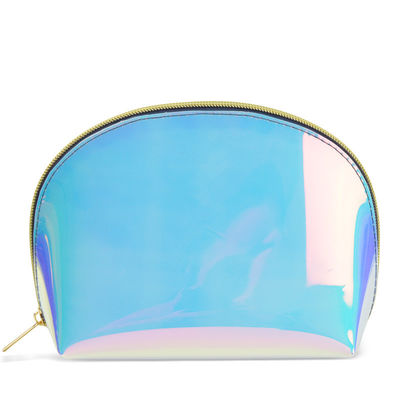 Saco holográfico iridescente lavável do arti'culo de tocador transparente de TPU