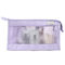 Poliéster transparente Mesh Cosmetic Bag do zíper relativo à promoção Eco-amigável