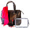 saco cosmético Zippered 9*2.95*6.3in da composição do PVC para férias