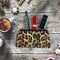 Organizador cosmético Bag do PVC do leopardo multifuncional